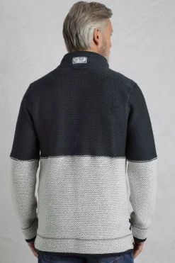 Weird Fish Navy Kielder 1/4 Zip Special Edition Macaroni