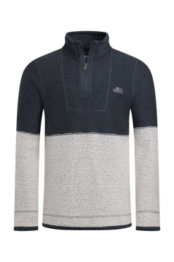 Weird Fish Navy Kielder 1/4 Zip Special Edition Macaroni