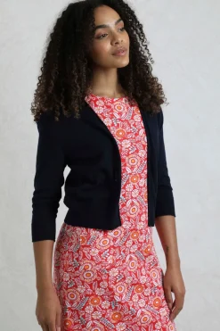 Weird Fish Navy Limon Outfitter Cardigan