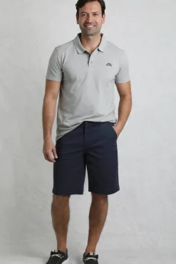 Weird Fish Navy Rayburn Flat Front Shorts