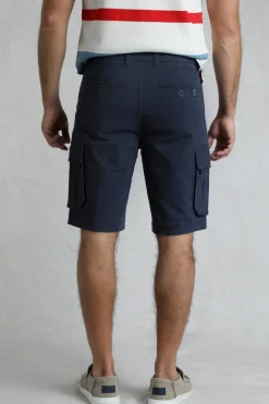 Weird Fish Navy Rigney Cargo Shorts