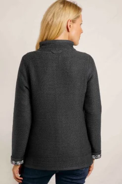 Weird Fish Navy Sontee Full Zip Macaroni