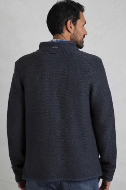 Weird Fish Navy Transom Full Zip Macaroni