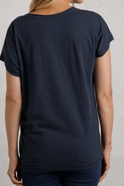 Weird Fish Navy Walkies Slub T-Shirt