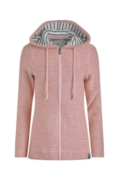 Weird Fish Pink Chicoa Full Zip Macaroni Hoodie