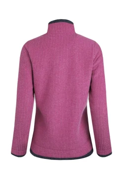 Weird Fish Red Beye 1/4 Zip Grid Fleece