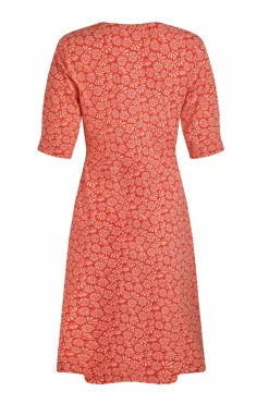 Weird Fish Red Cassandra Jersey Swing Dress