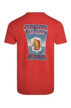 Weird Fish Red Fin Hof Back Print Artist T-Shirt