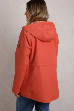 Weird Fish Red Kimia Showerproof Jacket
