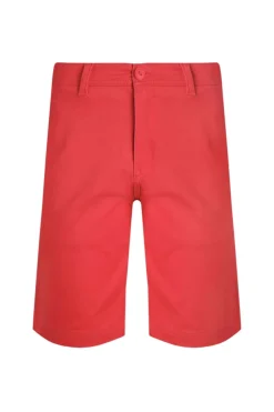 Weird Fish Red Rayburn Flat Front Shorts
