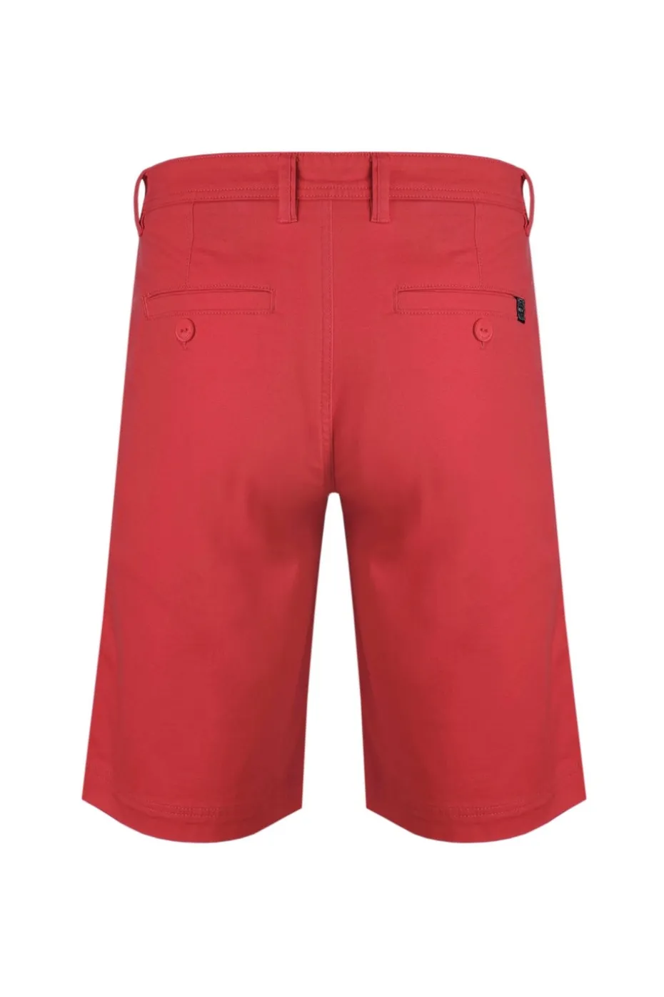 Weird Fish Red Rayburn Flat Front Shorts
