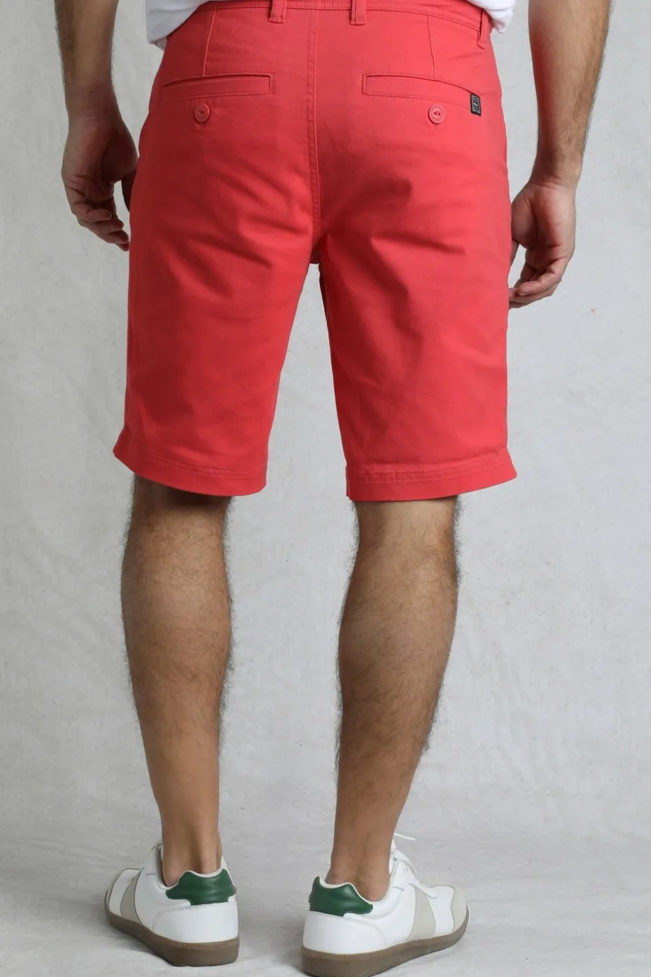 Weird Fish Red Rayburn Flat Front Shorts
