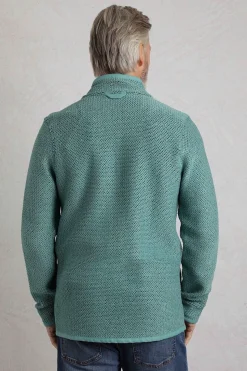 Weird Fish Teal Blue Transom Full Zip Macaroni