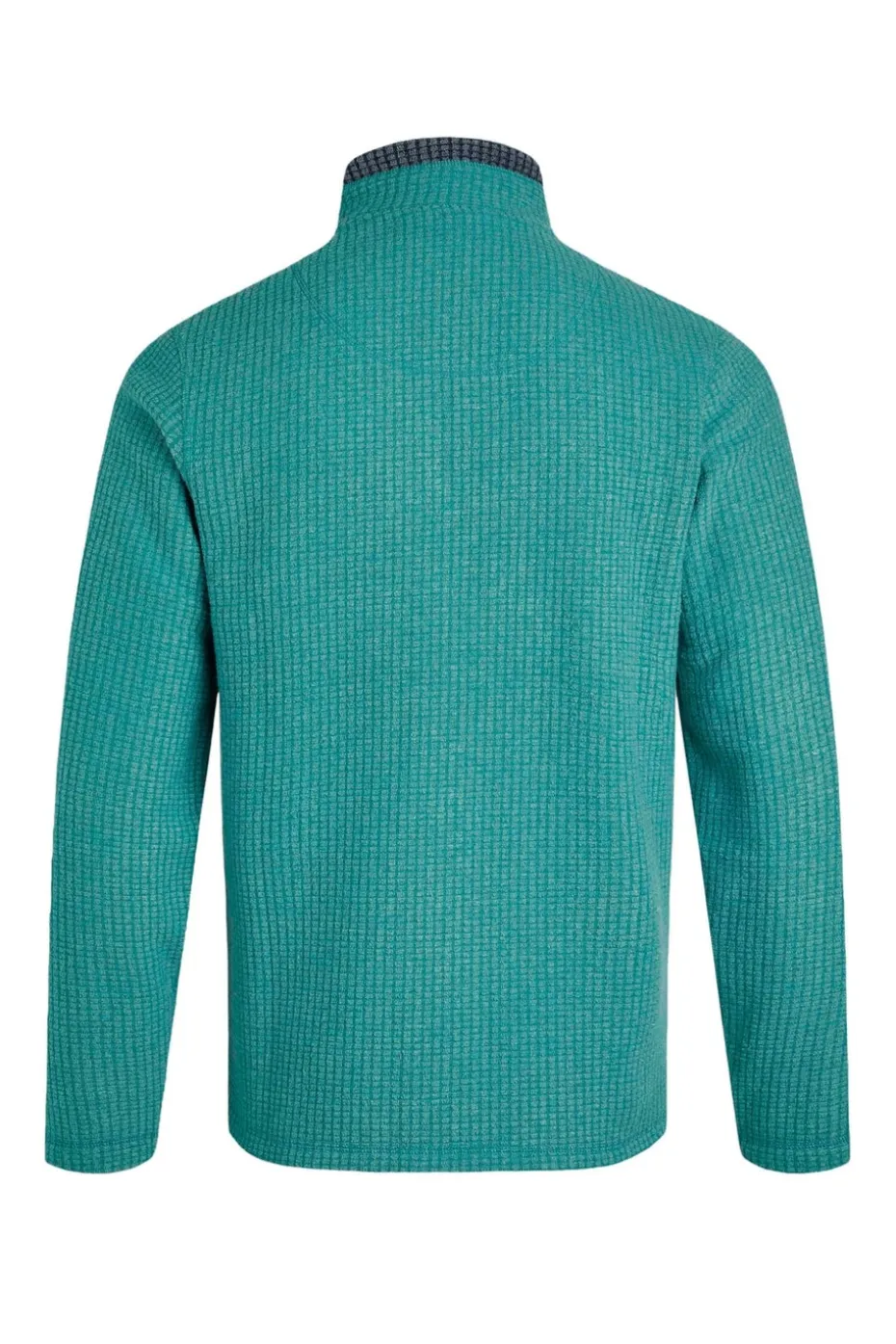 Weird Fish Teal Newark 1/4 Zip Grid Fleece