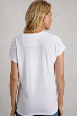 Weird Fish White Fly Free Slub Graphic T-Shirt