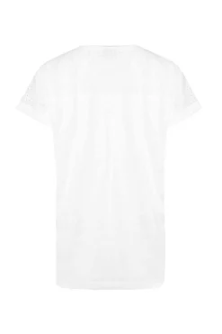 Weird Fish White Pernille Cutaway T-Shirt