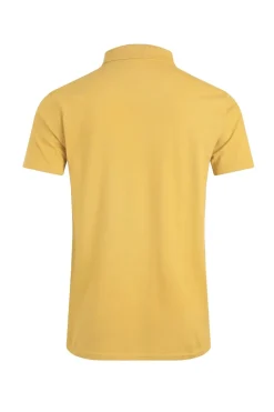 Weird Fish Yellow Miles Pique Polo