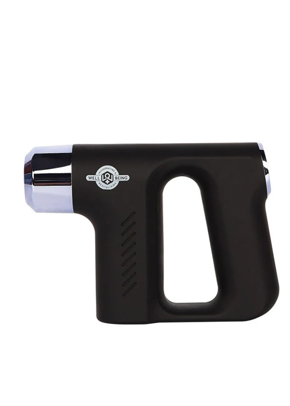 Wellbeing Black Mini Massage Gun with Carry Case