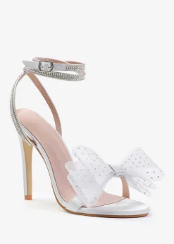 Where's That From Atlanta Silver Barely There High Heels