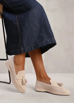 Where's That From Beige Kenya Wide Fit Slip On Loafers