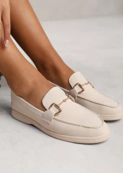 Where's That From Beige Suede Italy Slip On Loafers