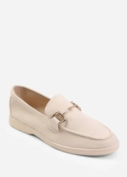 Where's That From Beige Suede Italy Slip On Loafers