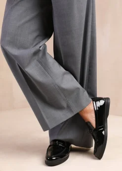 Where's That From Black Monaco Slip On Loafers