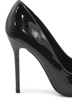 Where's That From Kyra  Black Patent High Heel Pumps