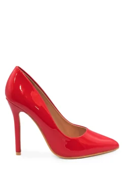Where's That From Kyra Red Patent High Heel Pumps