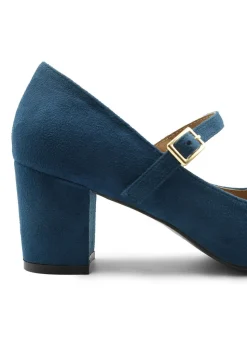 Where's That From Navy Araceli Extra Wide Mary Jane Pumps