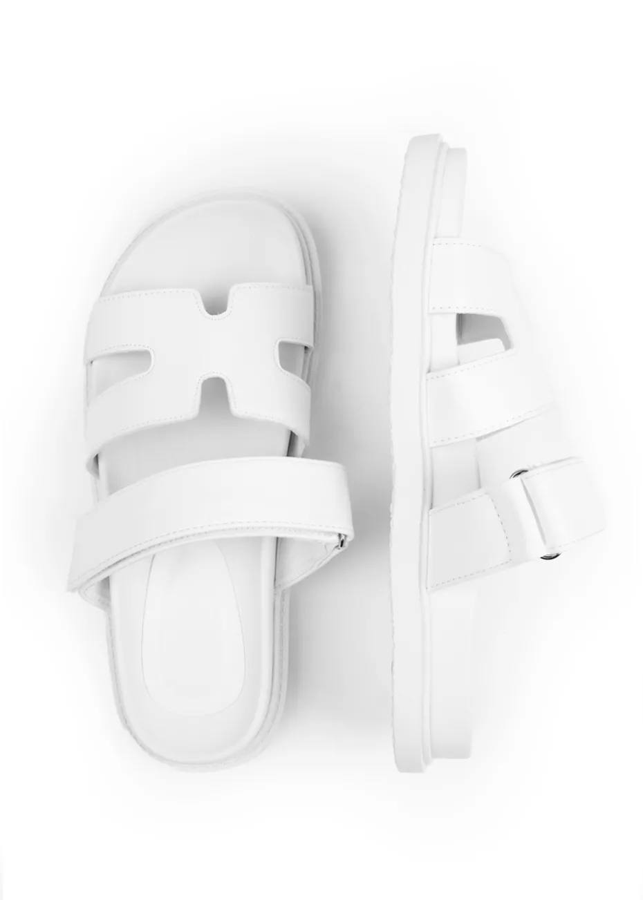 Where's That From White Pu Adagio Strappy Sandals