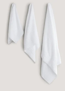 White 100% Egyptian Cotton Towels
