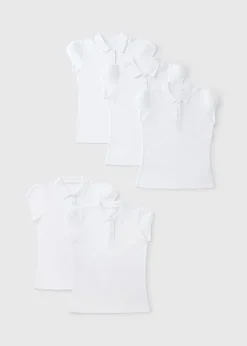 White 5 Pack School Polo