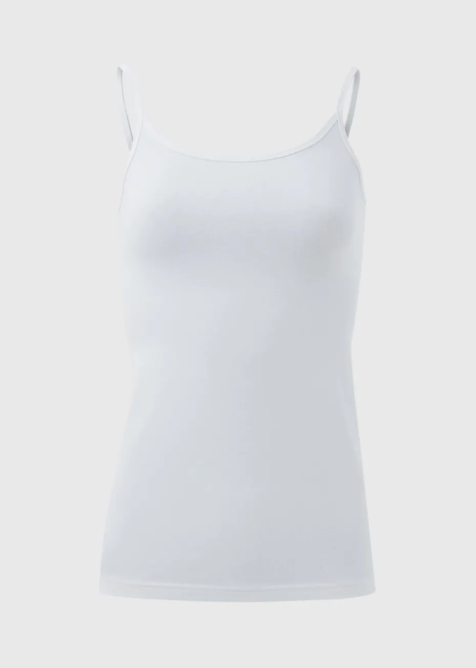 White Basic Cami Top