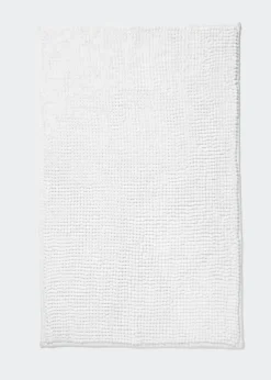 White Chenille Bath Mat (45cm x 75cm)