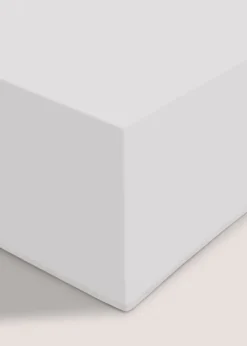 White Cotton Deep Fitted Bed Sheet (180 Thread Count)