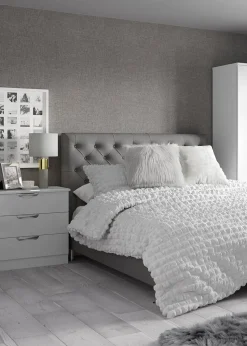 White Cotton Seersucker Duvet Set