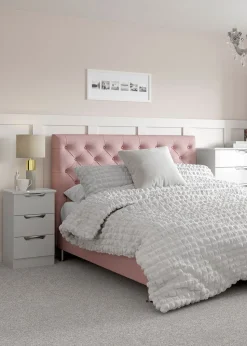 White Cotton Seersucker Duvet Set