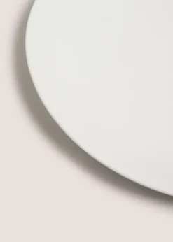White Coupe Dinner Plate