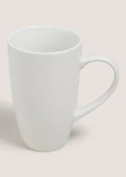 White Coupe Latte Mug