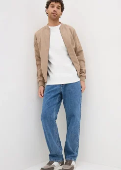 White Diagonal Twill Pocket T-Shirt