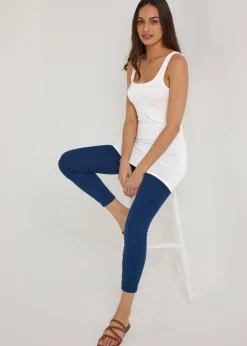 White Essential Longline Vest Top