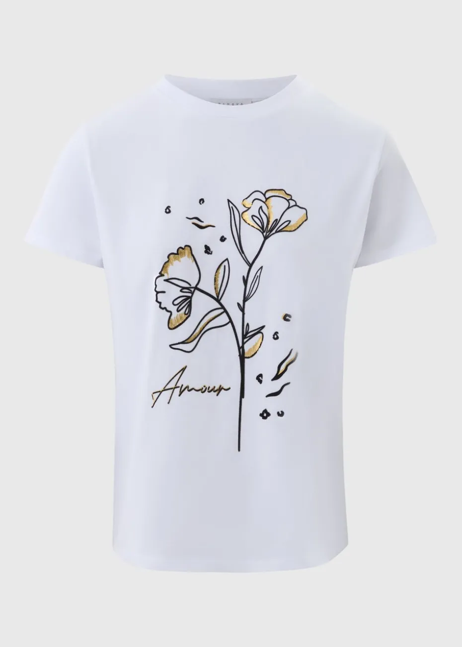 White Flower Amour T-Shirt