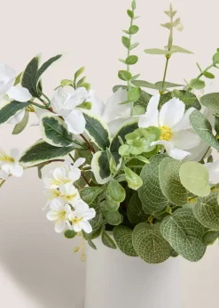White Flowers In A Jug