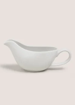 White Gravy Boat Jug