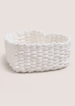 White Heart Basket