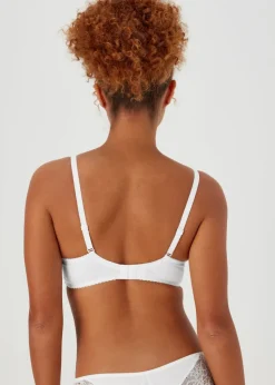 White Jacquard Underwire Bra