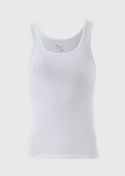 White Jersey Vest Top