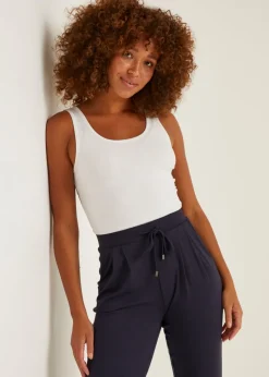 White Jersey Vest Top