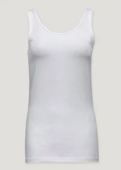 White Jersey Vest Top